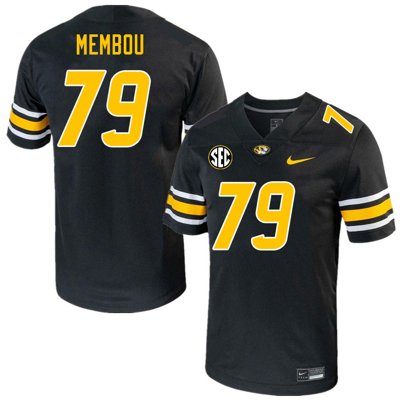 Men #79 Armand Membou Missouri Tigers College 2023 Football Stitched Jerseys Sale-Black